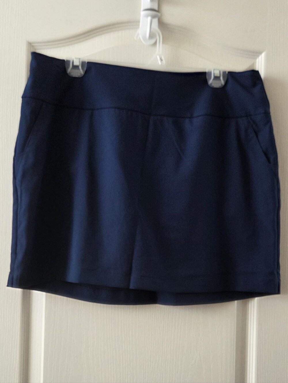 Adidas Navy Athletic Skirt Build In Shorts Pockets